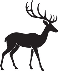 Fototapeta premium deer silhouette vector