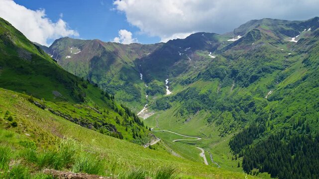 Summer Transfagarasan Above Capra Valley