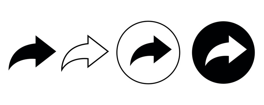 Arrows set icon. Arrows set vector illustration. Arrow icon.