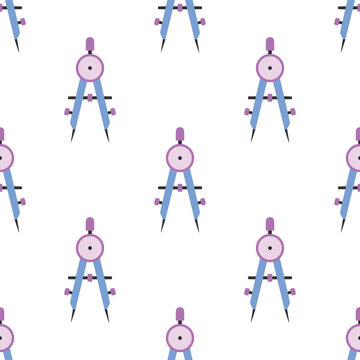 compass geometry seamless pattern