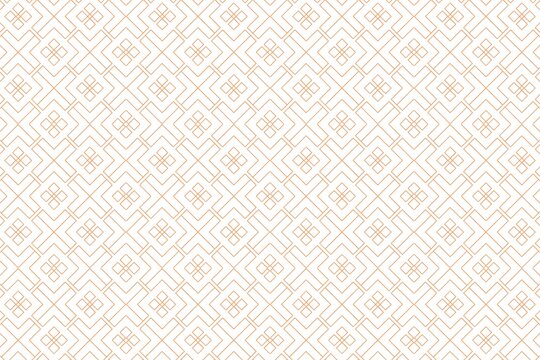 Radiant orange and white geometric star lattice background with intricate hexagonal tessellation for modern design and textile patterns.
