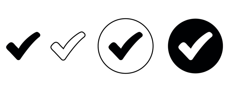 check mark vector icon. 