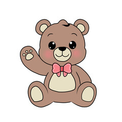 Fototapeta premium teddy bear animation