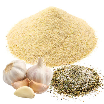 Garlic Powder Fresh Isolated On Transparent Background