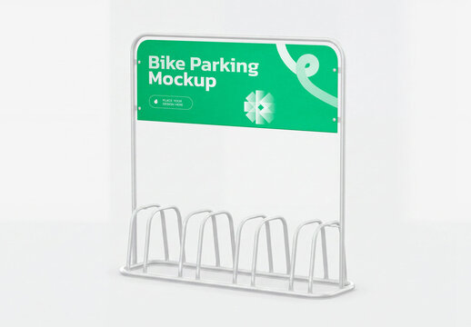 Bike Parking Rack Mockup