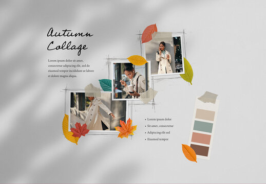 Autumnal MoodBoard Template