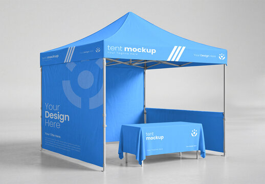 Outdoor Event Tent Booth Mockup