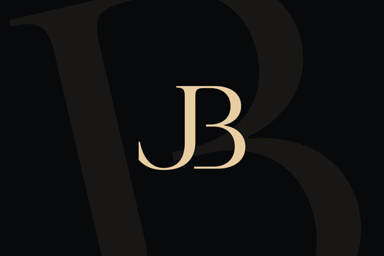JB or BJ letter logo icon design. Classic style luxury initials monogram.
