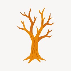 Obraz premium Leafless tree illustration PNG