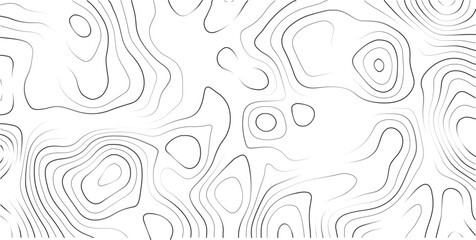 Minimalist topographic map line pattern, black and white contour vector background, geographic texture for web design © MD.HUZZATULLAHISLAM