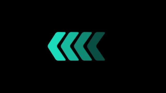 Arrow icon concept animation, arrows sign right to left animation. Arrow Loop Animation direction concept. colorful arrow icon concept. 