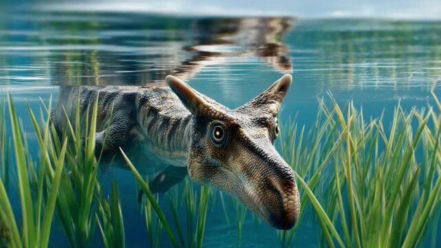 A Plesiosaurus in the Water