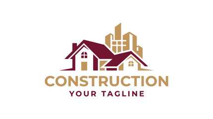 Fototapeta premium Real Estate and Construction Company Logo Design.