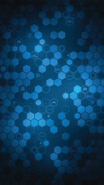 The dark blue background symbolizes the concept of sophisticated and precise digital computing.