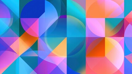 Obraz premium Dynamic abstract geometry with tessellated shapes and glassy surfaces suitable for editorial graphics