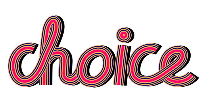 Health word choice png line font retro typography handwritten