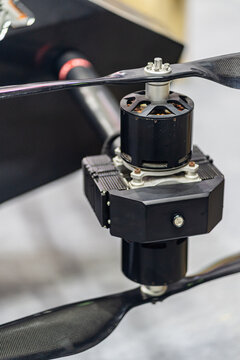 Motor Elements of the drone, drone propeller motor system Large drone motors with propeller technology represent autonomous aerial vehicle technology for human transportation of the future.