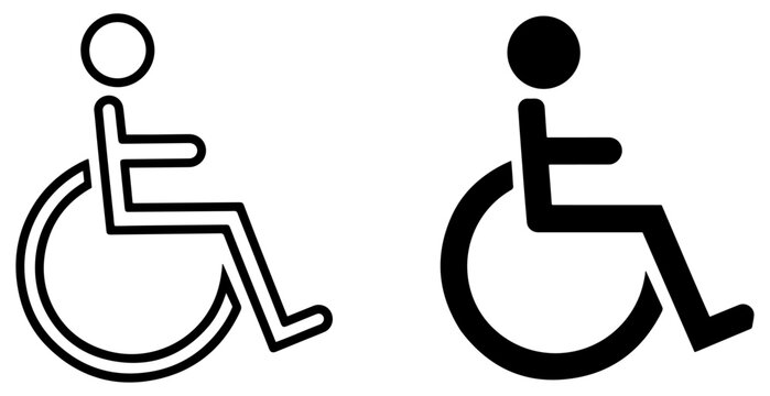 wheelchair accessibility vector icon symbol