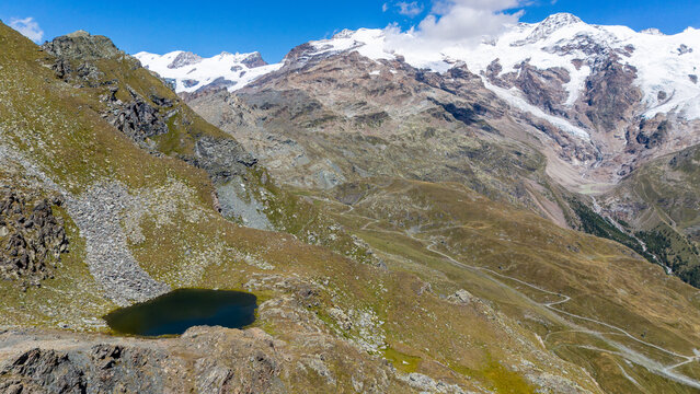 I Laghi  del Saler a Gressoney dal colle del Rothorn