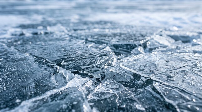 Broken ice texture background