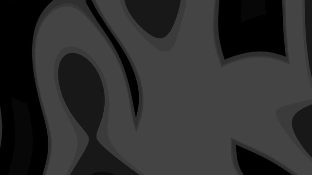Combining the keywords and existing title zebra animation swirls within a black and grey abstract organic blob pattern.