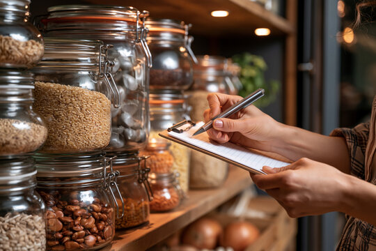 Sunday pantry inventory and household restocking routine