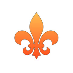 Classic Fleur De Lis Heraldic Symbol Icon For Royalty Elegance Heritage And Decorative Design © Graphics Thunder
