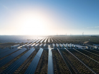 extensive solar photovoltaic panels and energy storage power station facilities © zhu difeng