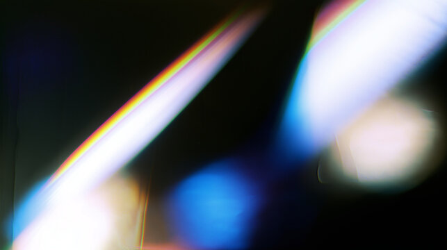 Abstract Prismatic Light Background with Chromatic Aberration and Soft Blur
