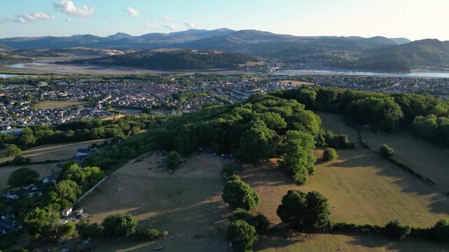 Llandudno Junction and the Conwy Valley on a late summers eve.