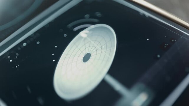 Large radio telescope receives distant transmission signals