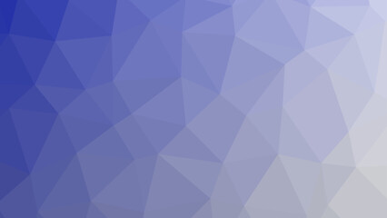Fototapeta premium Abstract geometric gradient background with polygonal shapes in cool blue and white tones for digital design