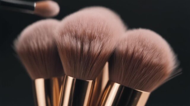 Purple Powder Brush Glamorous Background
