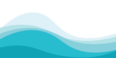 Fototapeta premium Abstract Water wave vector illustration design background. Wavy Background for summer