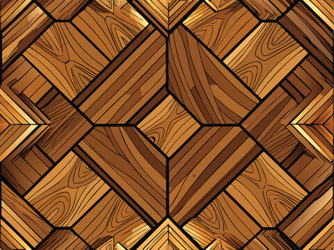 Geometric Wood Pattern