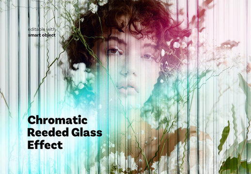 Chromatic Reeded Glass Photo Effect