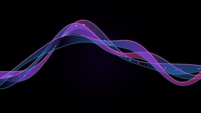 Neon light trails motion abstract