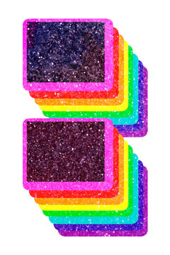 Png colon sign rainbow 3d typography lgbt pattern