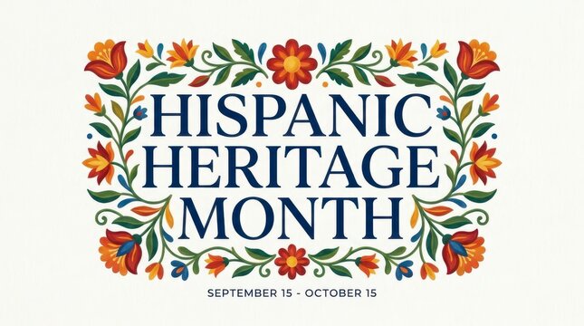 Hispanic Heritage Month decorative illustration