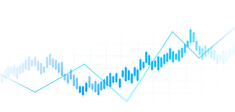 transparent financial market background with glowing blue candlestick charts, rising stock market trends, investment data and digital trading graphs.	
