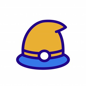 Witch Hat animation icon for social media, presentations, videos, websites. Alpha Channel