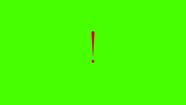 Animated tick cross and different sign pack, video on green screen, multi animated signs on green screen, chroma key