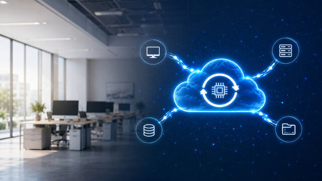 AI cloud and edge computing connectivity for enterprise systems