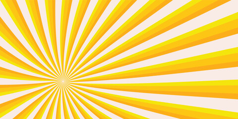 Fototapeta premium Sun Rise Radial Retro Groovy Pattern. Cool Y2k Rays Texture Vector Design. Psychedelic Background.