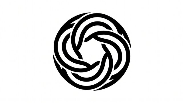 black and white abstract vector illustration