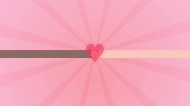 Charity Hands Joining to Form a Heart on Pink Background