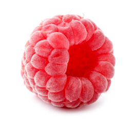 One fresh ripe raspberry isolated on white © New Africa