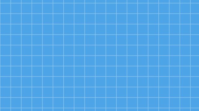 Abstract white grid lines pattern on light blue background motion graphic design for creative modern graphic projects commercial use video loop presentation.