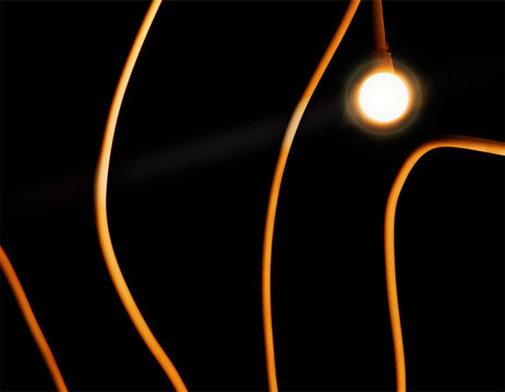 Abstract light connection wires in detail backdrop