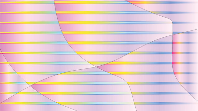 Abstract pastel gradient background with horizontal lines, soft pink and purple wavy pattern vector, modern geometric texture for digital marketing and web design backdrops